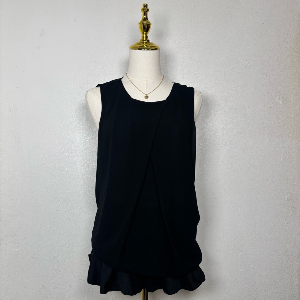 naked zebra black blouse coquette‎ office y2k dainty classy timeless elegant top